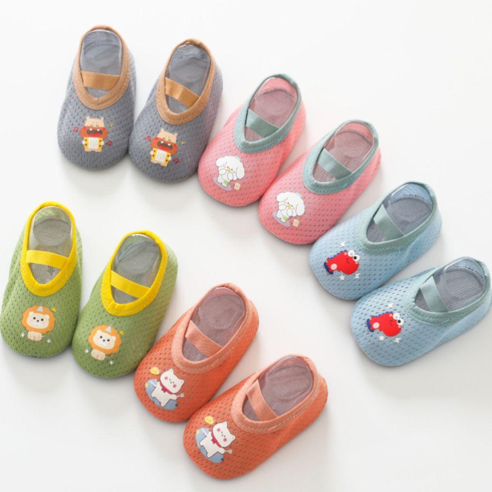 Soft Sole Baby Shoes Anti-slip Barefoot Shoes Cartoon First Walk Shoes Casual Toddler