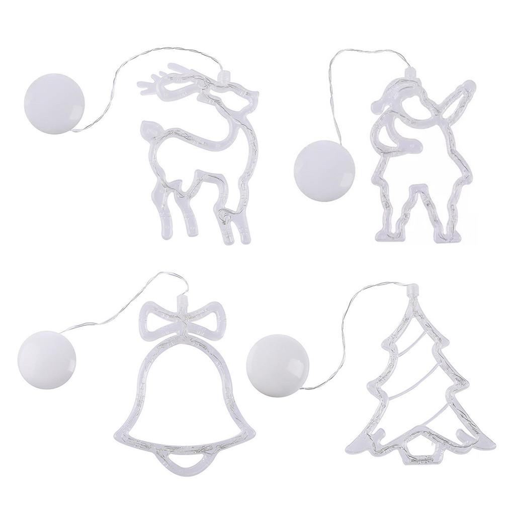 Christmas Cartoon Suction Cup String Lights Fashionable Multi-Color Light String For Festival Parties