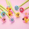 18pcs colorful flower shake pen,soft and bendable medium pen with 0.5mm black ink for smooth writing,office supplies,durable pen