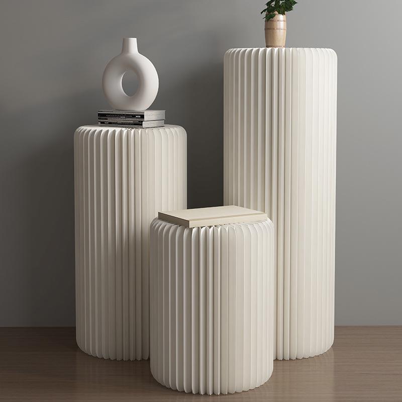 Creative Foldable Cylindrical Display Rack and Wedding Ornament Stand