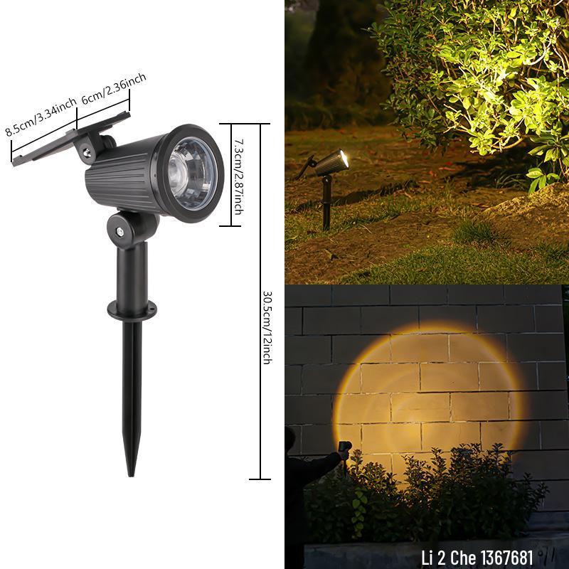 Waterproof Solar LED Sunset Projection Garden Spotlight Solar Spotlight