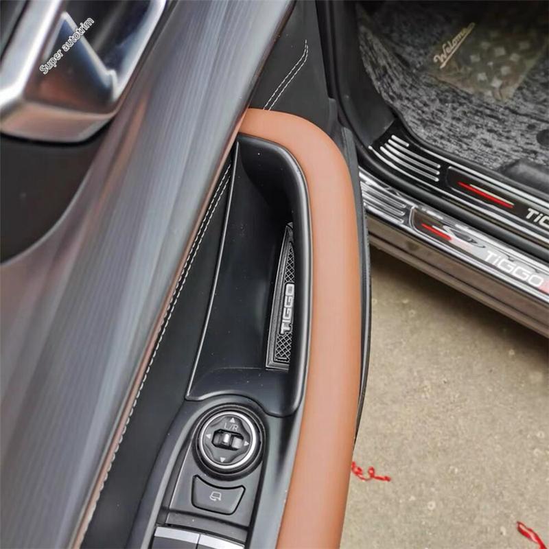 Car Front Door Armrest Storage Box Pallet Container Phone Holder Tray Interior Accessories For Chery Tiggo 4 Pro 2024