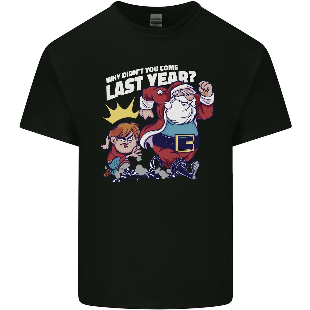 Christmas Santa Naughty List Xmas Funny Kids T-shirt Childrens L