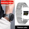 Luxury Luxury Titanium Metal Band for Samsung Galaxy Watch7 Ultra Smartwatch 47MM Dial No Gaps Quick Fit Watch Chian Strap
