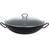Wok Pan Enamelled with Glass Lid 36 Cm (0385-022)