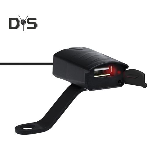 

Мотоциклетное USB-зарядное устройство 1.2A, быстрая зарядка телефона, водонепроницаемое зарядное устройство для мотоцикла, аксессуары для телефона, планшета, GPS чёрный