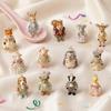Copper Rococo Animal Figure Charm Pendant Gold Plated Cute Retro Charms For Women Diy Handcraft Bracelet Necklace Accessories