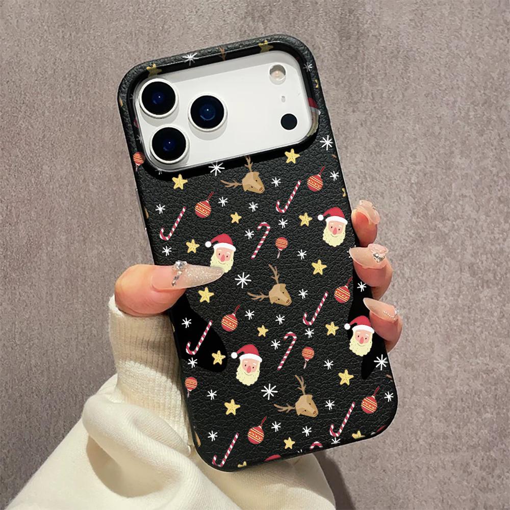 Ins Cartoon Christmas Style Rope Case For Iphone 17 16 15 14 13 12 11 Pro Max 17 Air 16 15 Plus 17 Pro Max Phone Cover