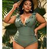 Plus Size One-piece Conservative Ladies Swimsuit Plus Size Bikini Beach Swimsuit