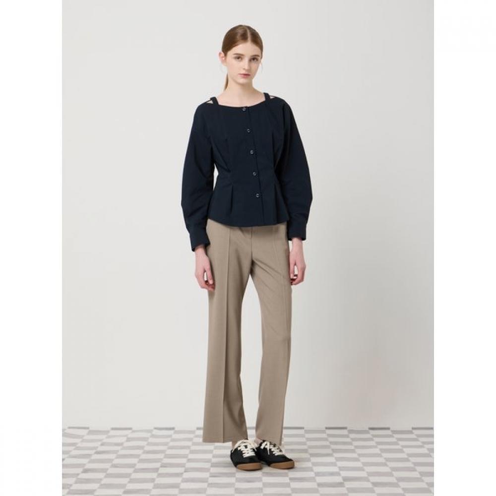 

Cc Collect. Belted Straight Fit Pants C252msa331 dark beige/55
