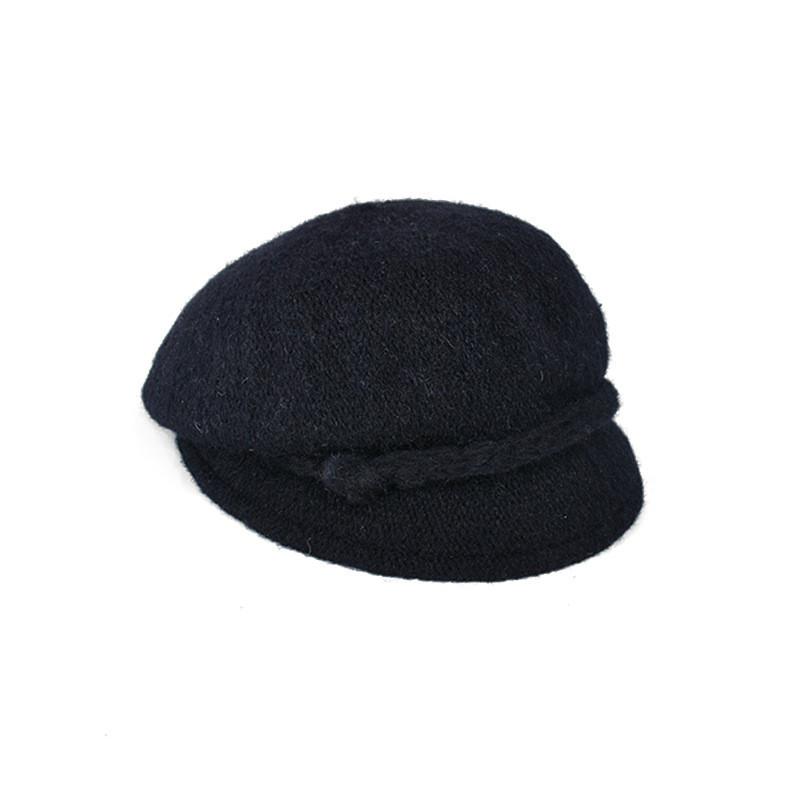 Vintage Inspired Beret With Short Brim For Stylish Office And Casual Wear