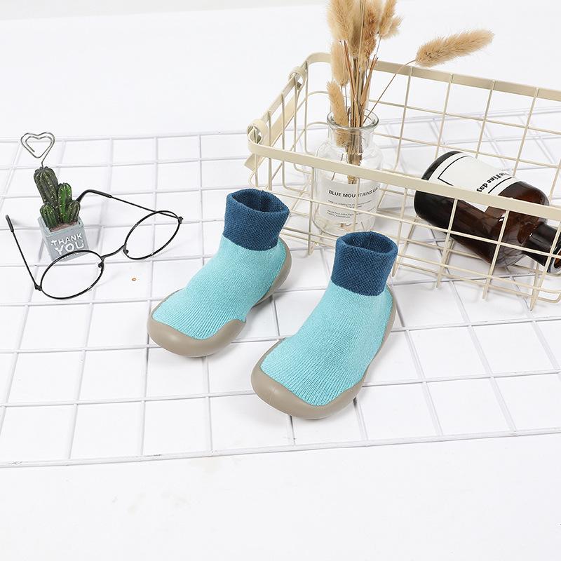 

От 0 до 4 лет Зимние детские махровые носки Мягкая подошва Нескользящие Напольные Носки для девочки мальчика Новорожденный Ребенок Теплые Ботинки Носки с резиновой подошвой 6 to 12M