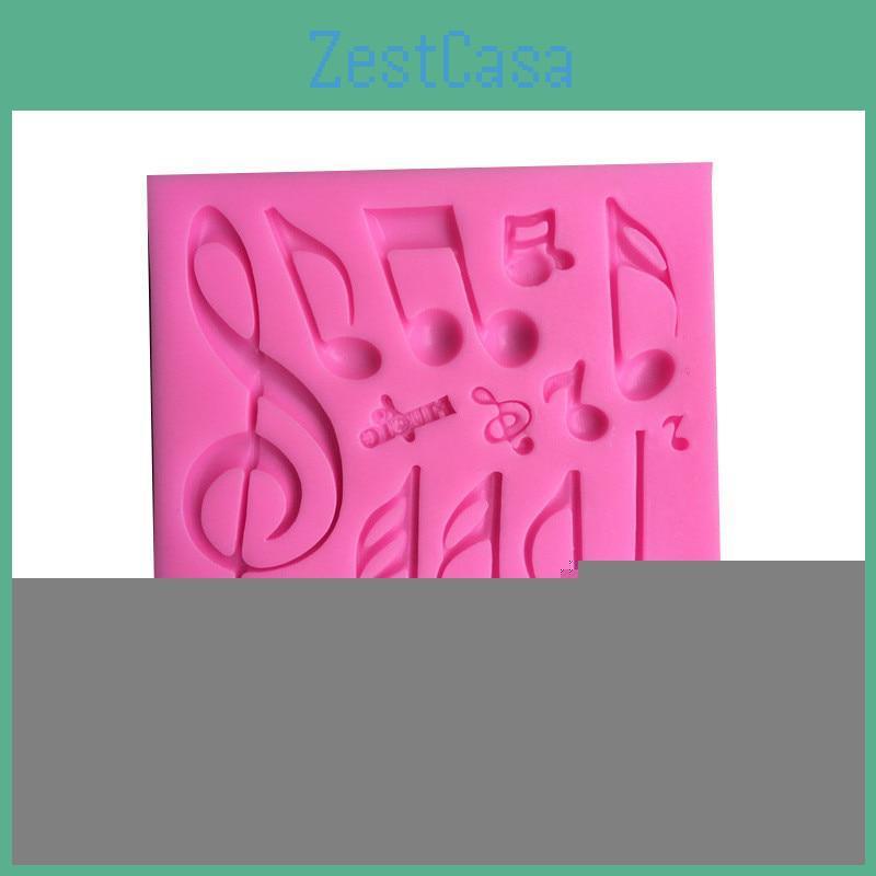 Music Mold Silicone Shape Notes Fondant Cake Chocolate Mould Bakeware Tools Pastry Baking Decoration
