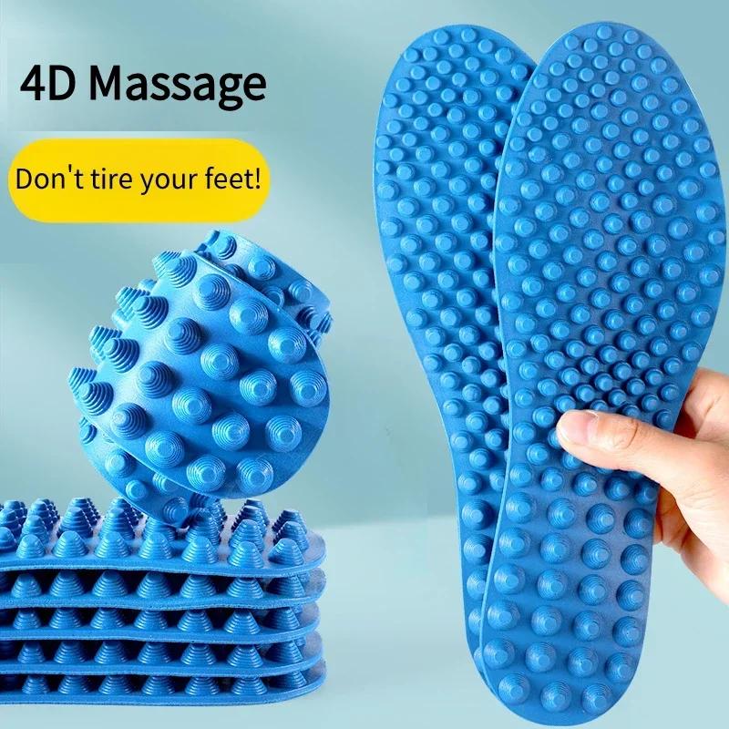 1Pair Relieve Foot Fatigue Shoes Insoles Finger Pressure Board Massage Insole Men Woman Shoe Pads Soft Sports Casual Shoes Sole