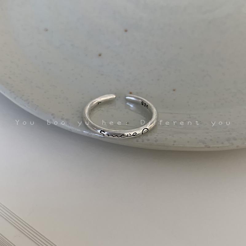 

Copper Color Ring for Women Hip-hop Adjustable Retro Vintage Star Chinese Characters Cross Smiling Face Blessing Ring for Men resizable