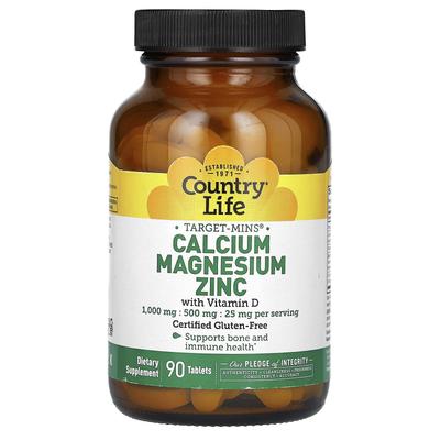Contains Calcium Magnesium Zinc, Vitamin D, 90 Tablets