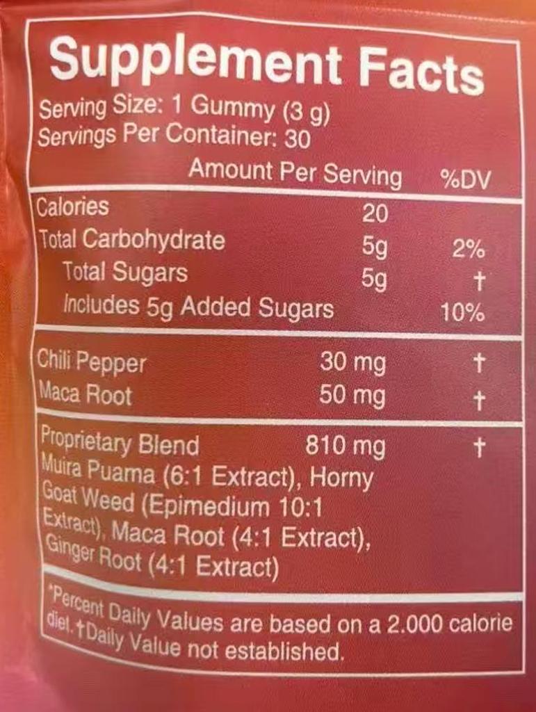 Chili & Herbal Intimate Wellness Gummies - 30 ct | Supports Hormone Balance & Vitality