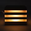 Cube Lamp Wooden LED Night Light Handmade Cordless USB Powered Desk Lamp for Bedroom Nightstand Home Office