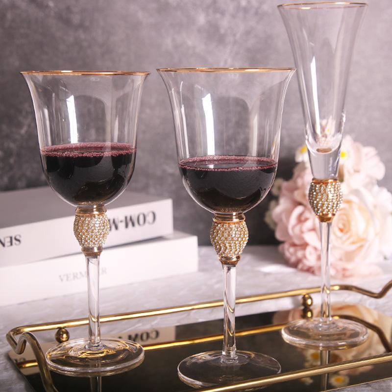 1 Stück Kreative Phnom Penh Champagnergläser mit eingelegten Diamanten Weinglas Hochzeitsfeier Kristallkelch Cocktailglas Trinkgeschirr Geschenke