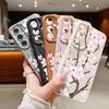 Hand-drawn Style Sakura Case For Samsung Galaxy A57 A37 A17 A56 A36 A26 A16 A55 A35 A25 A15 A54 5G S21 FE S22 S23 S24 Plus S25 Edge S26 Ultra