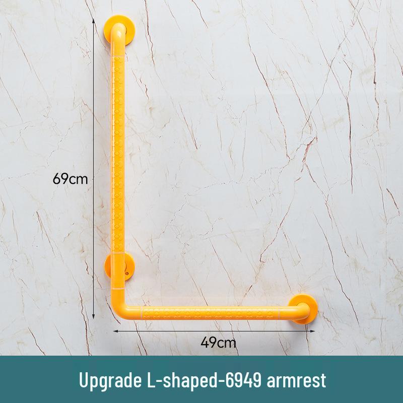 L-Shaped Non-Slip Bathroom Grab Bar for Elderly & Disabled Users