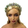 Artificial Flower Headband Halloween Hair Band Rose Flower Crown Headpiece Floral Hair Accessories for Cosplay Party