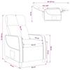 Recliner Chair Wine Red Faux Leather