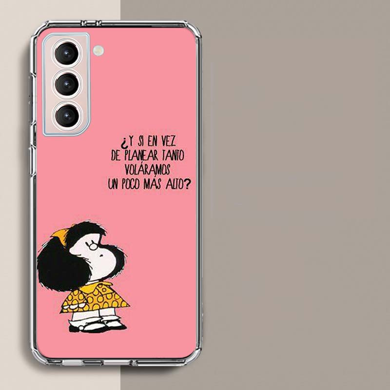 Mafalda Cartoon Phone Case For Samsung A17 A56 A36 A26 A16 A55 A35 A25 A15 A05S Galaxy A71 A51 A41 A31 A21S A70 A50 A40 A30 A20S
