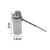 New style High Quality Medicine Box with Keychain Metal spoon Snuff bottle Aluminum Sealed Storage Portable Gifts for Men