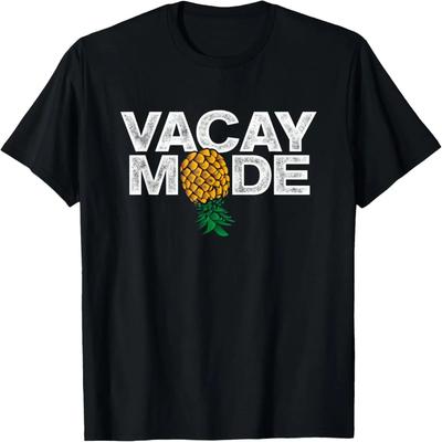 Vacay Mode Pineapple Swinger Summer Beach Vacation T-Shirt