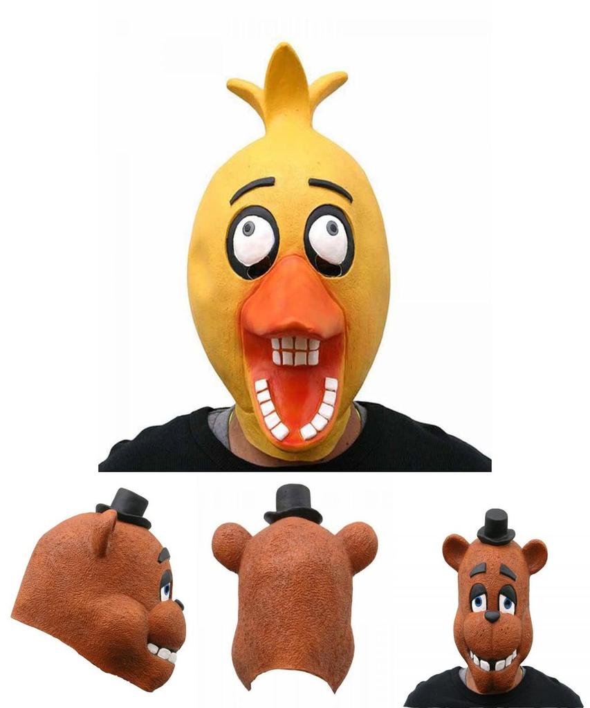 Máscara de Látex para Adulto de Five Nights At Freddy's con Estilo Freddy Chica Bonnie Foxy