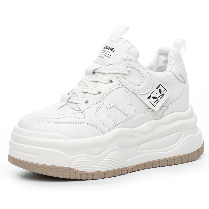 

Женская обувь на скрытой платформе, новая весенне-осенняя универсальная маленькая белая обувь, платформа, интернет-знаменитость, ins, спортивная и повседневная обувь A8856 39 бежевый