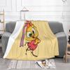 Priscilla New Selling Custom Print Flannel Soft Blanket Priscilla Calimero Chicken Cartoon