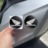 1 Pair 3D Motorcycle Modified Car Stickers Resin Round Decals Moto Sticker For Hornet NT1100 CBR Shadow PCX VFR XADV Forza