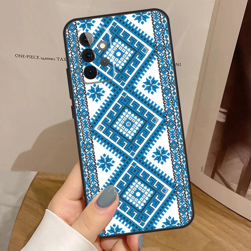 Ukraine Ornament Pattern For Samsung Galaxy A53 A33 A13 A23 A15 A25 A35 A55 A51 A71 A12 A32 A52 A14 A34 A54 Case
