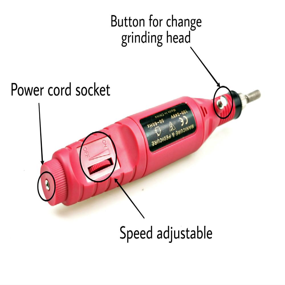 Electric Manicure Manchine Professional Nail Drill Machine Kit EU Plug Nail File Manicure Pedicure Nail Art Nail Polishing Tool