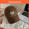 Cute Heart Embroidered Baseball Cap With Sunblock And Lightweight Cotton For Summer And Spring Season
