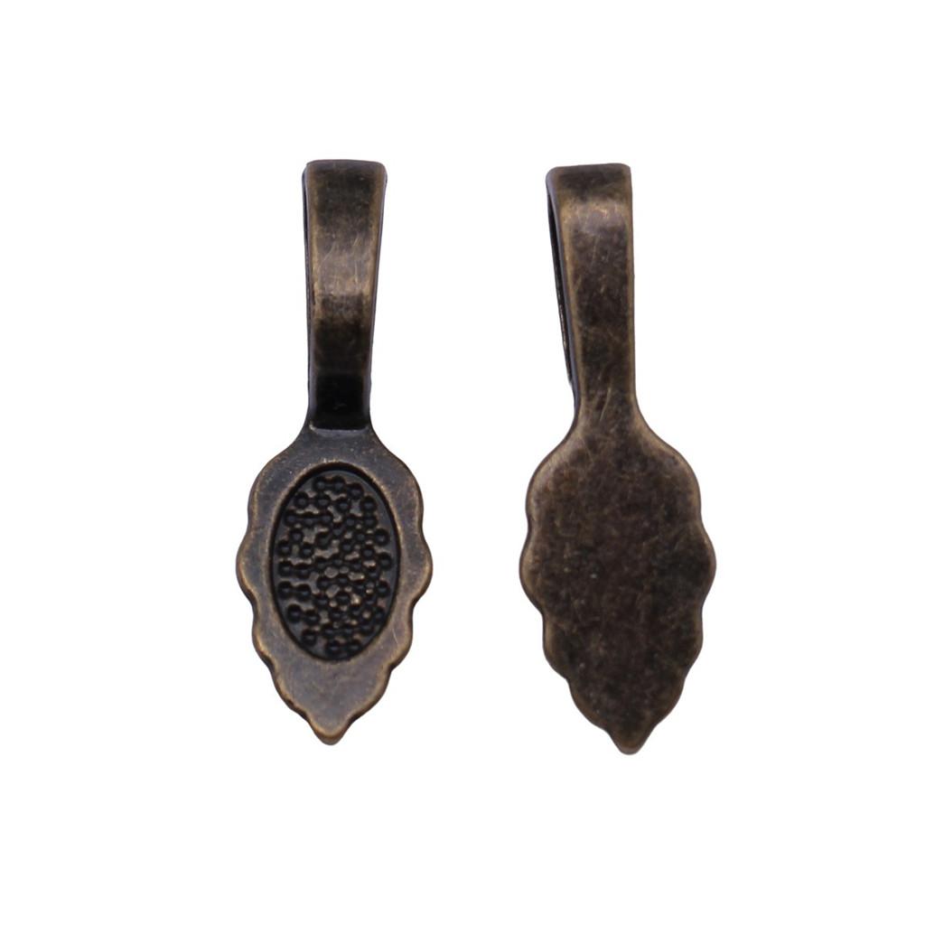 Multi Color Glue On Pad Bails Components For Resin Jewelry Projects Alloy