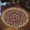 New Round Carpet Mandala Bohemian Gradient Colorful Rug For Living Room Bedroom Rugs Large Size Anti -Slip Floor Mat