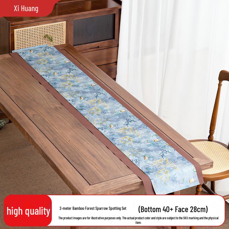 

Luxury New Chinese Zen Waterproof Tea Table Runner One Size
