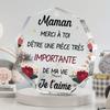 Decoración Acrílica Plana 2D, Elegante Recuerdo para el Día de la Madre - Perfecta para Navidad, Acción de Gracias y Cumpleaños, Decoración Acrílica para Escritorio y Sala de Estar