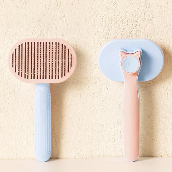 Pet Brush for Shedding Self-Cleaning Grooming Brush Cat Shedding Comb Removes Loose Fur for Long Short Hair Dogs Cats