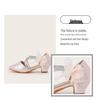 Girls' Pointed Toe Flower Princess Sandals - Chunky Heel, Hollow Design for Spring/Summer 2025