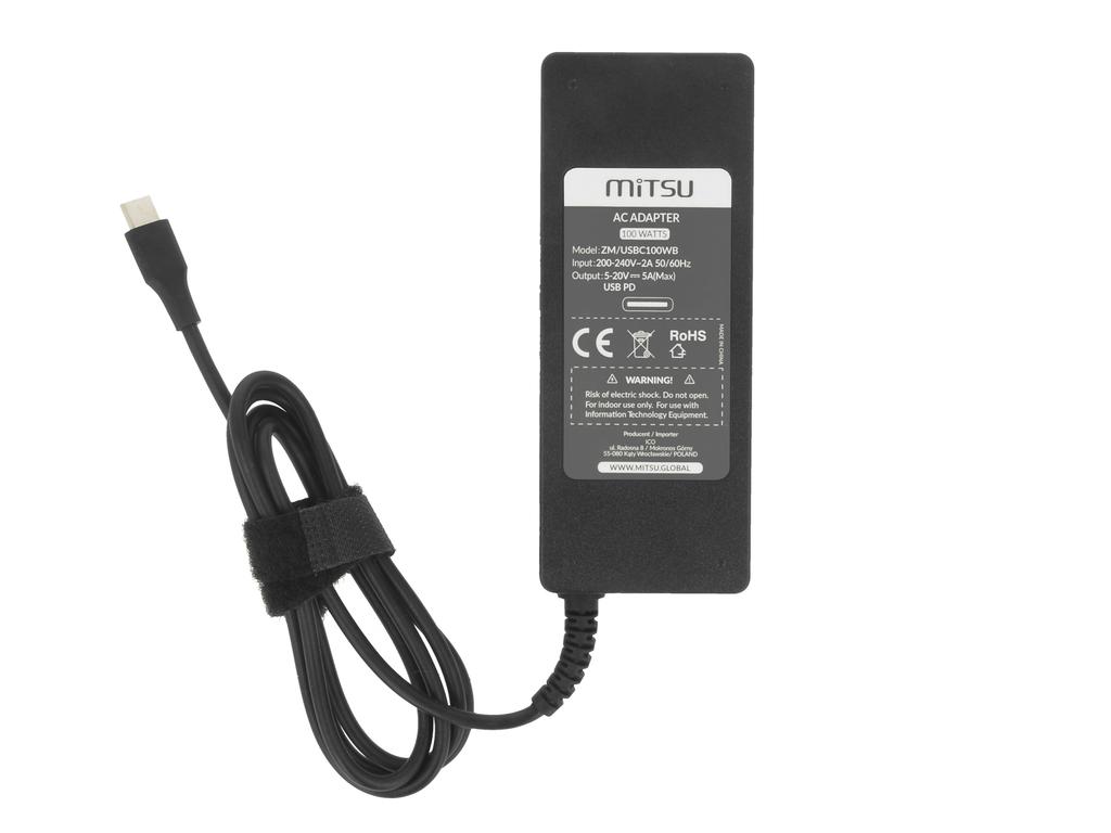 Zasilacz Ładowarka Do Laptopa 100W Usb-C