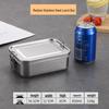 304 Stainless Steel Bento Lunch Box with Lid - Food Grade for Students and Office Workers