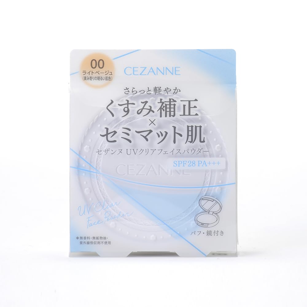 

Пудра для лица Cezanne UV Clear 00 светло-бежевый 10 г