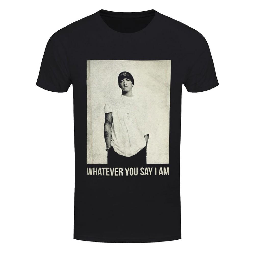 Eminem T-Shirt Whatever You Say I Am Slim Shady Official New Black