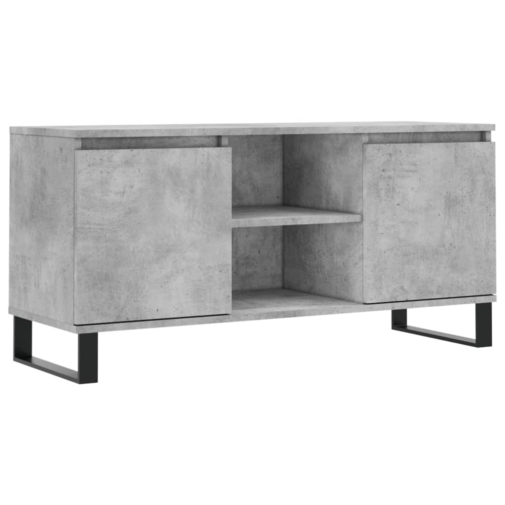 TV Stand Concrete Grey 104 x 35 x 50 cm Particleboard
