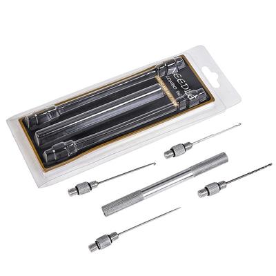 Juego de Herramientas de aguja de cebo de acero inoxidable, 5 uds., ganchos de taladro Boilie para pesca de carpa