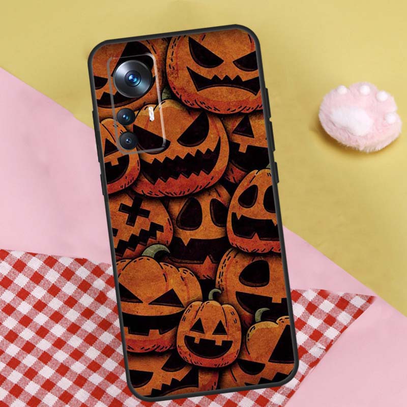 Halloween Pumpkin Ghost Mummy Case For Xiaomi 13T 12T 11T Pro 13 Ultra 12 Lite 12X POCO F5 X5 X3 Pro X4 F4 GT M5 M5s F3